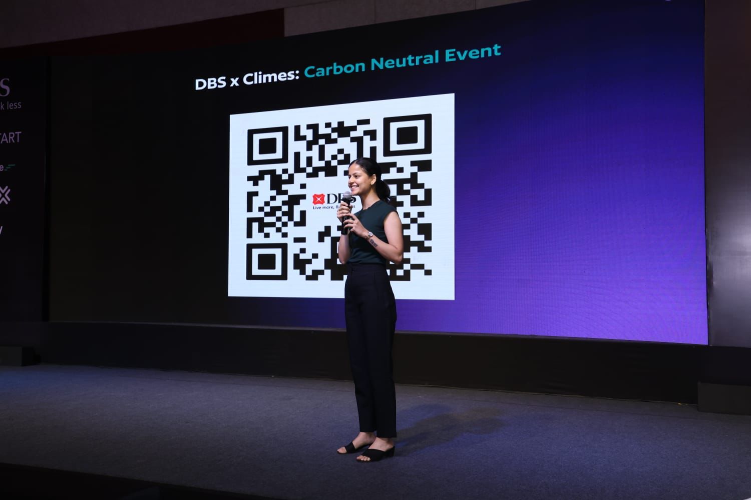 DBS Bank Climes carbon-neutral event QR